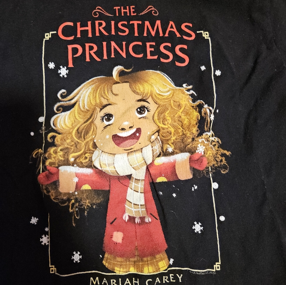 Mariah Carey Girls Christmas Princess Graphic Tee